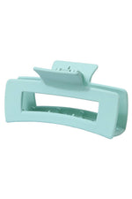 Rectangular Large Hair Clip - Green