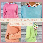 Sia Acid Wash Crochet Hoodie