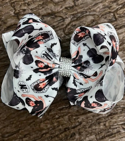 Kids Charm Online - Wednsday/Character Printed Double Layer Hair Bows. 4Pcs/$10.