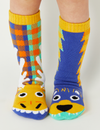 Pals Socks - Moose & Bear Mismatched Non-Slip Kids Socks