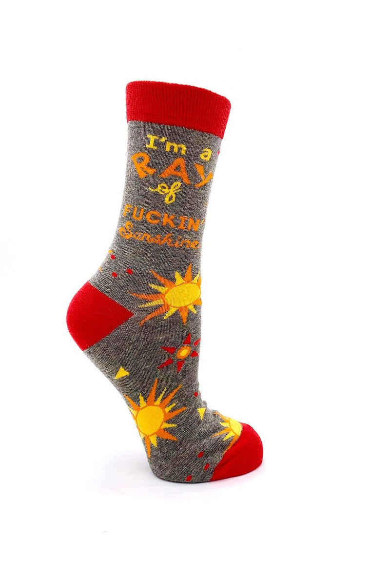 Fabdaz - I'm a Ray of Fuckin' Sunshine Women's Crew Socks