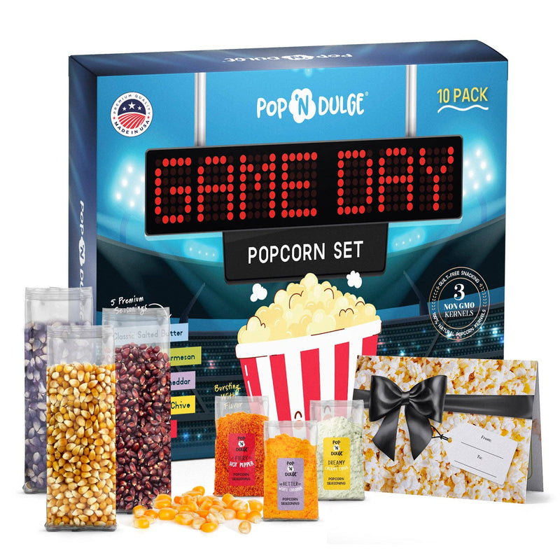 Pop 'N Dulge - Game Day Gourmet Popcorn Gift Set