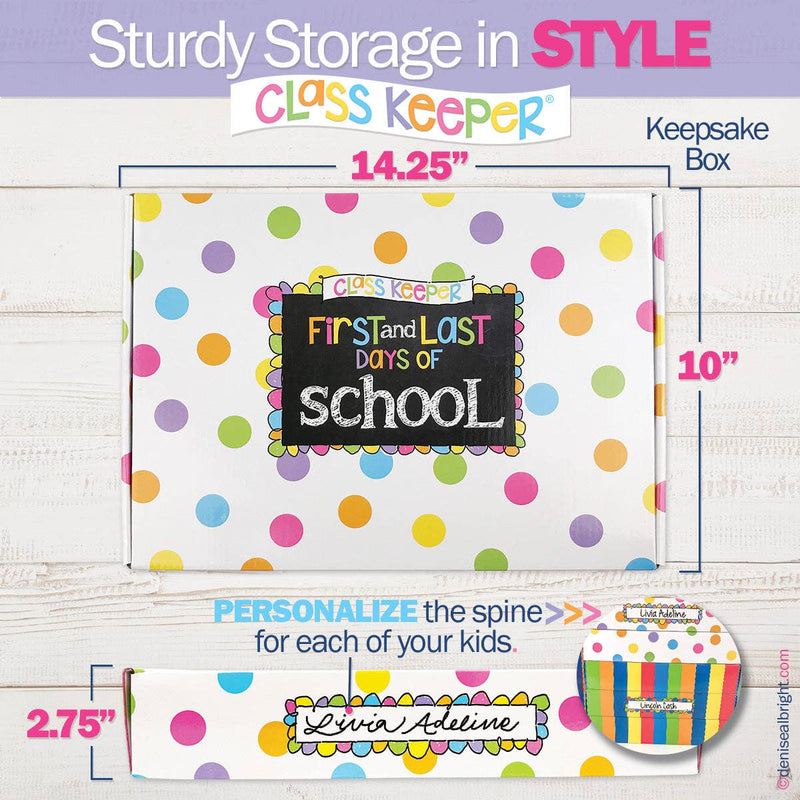 Denise Albright® - Class Keeper® School Days Memory Book | Open Stock: Primary Stripes