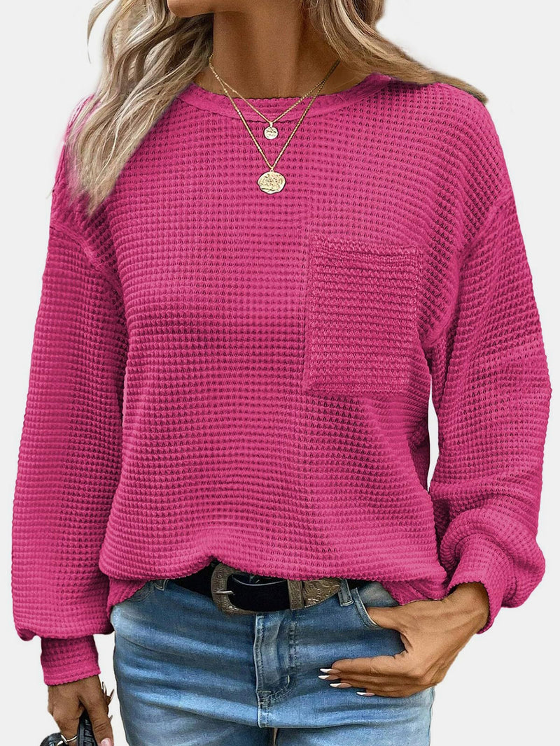 Round Neck Long Sleeve T-Shirt*