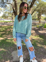 Best Selling Elliott Exposed Seam Sweatshirt in Five Colors