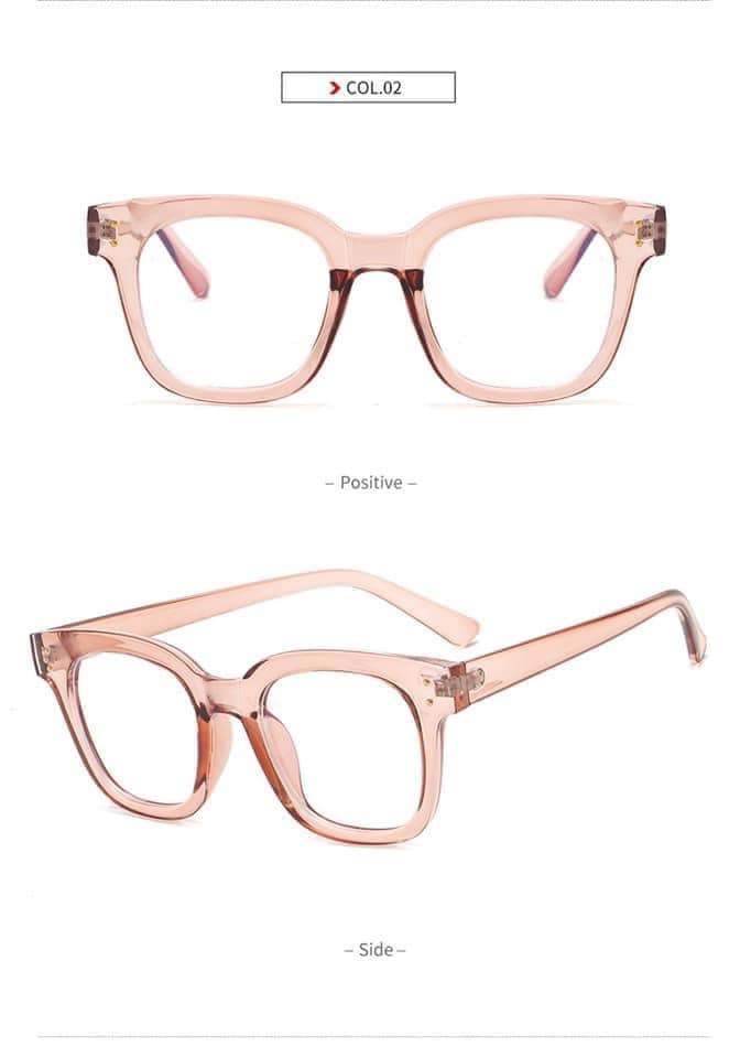 Adult Blue Lens Glasses: Blush Frames