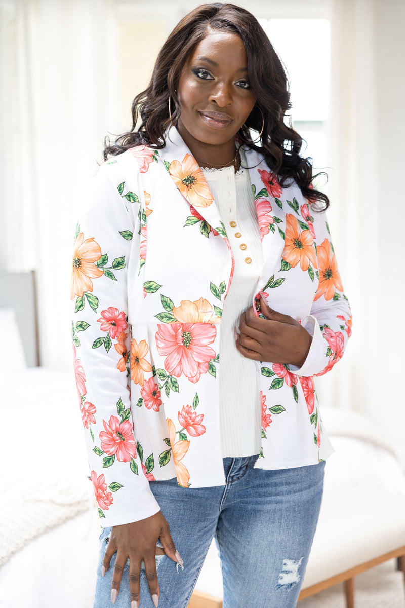 Cheerful Floral Blazer - Main Image