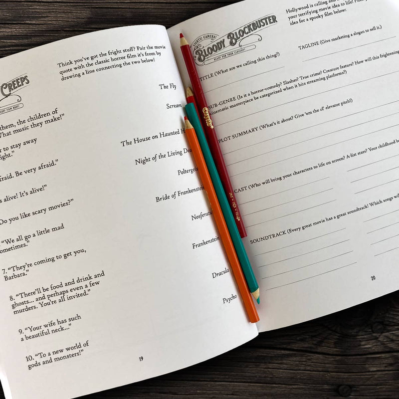 Boredwalk - Bloodthirsty and Bewitched Adult Activity Book