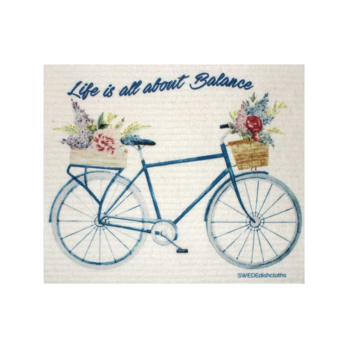 Swededishcloths - Swedish Dishcloth Life Balance Bike Spongecloth