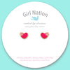 Girl Nation - Hearts and Flowers Cutie Stud Earrings