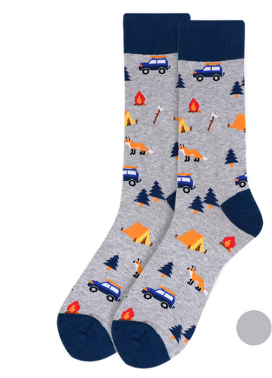 Men's Novelty Sock - Camping