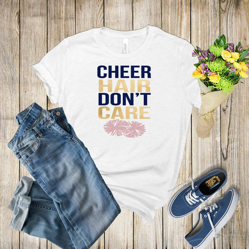 Graphic Tee - Cheer Hair Dont Care
