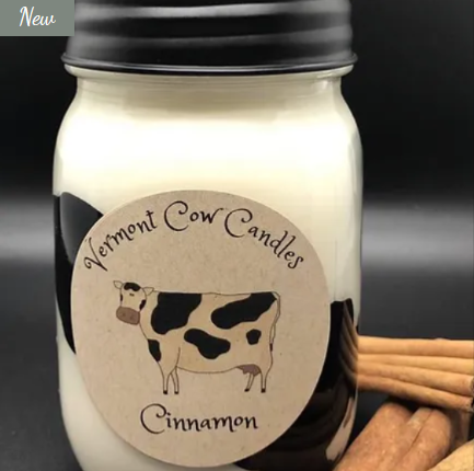 Vermont Cow Candles: Cinnamon 16oz