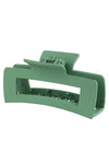 Rectangular Large Hair Clip - Green