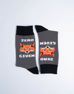 Men's Zero Fox Given Funny Crew Socks