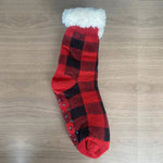 Buffalo Plaid Sherpa Socks