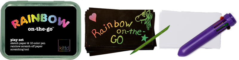 kittd - Rainbow On-the-Go Kids Travel Art Set!