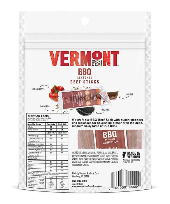 Vermont Smoke and Cure - BBQ Beef Mini Go Packs