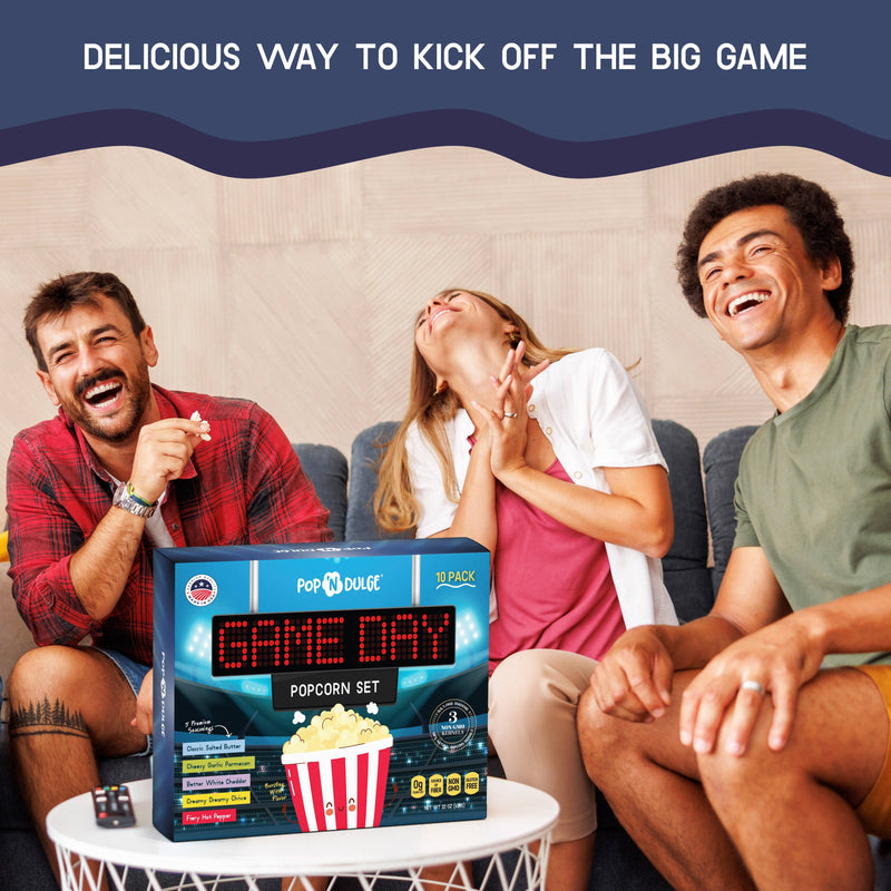 Pop 'N Dulge - Game Day Gourmet Popcorn Gift Set