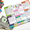 Denise Albright® - Earn & Learn® Kids Money Management Chore Chart | Open Stock: Kickin' Colors