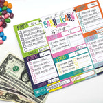 Denise Albright® - Earn & Learn® Kids Money Management Chore Chart | Open Stock: Kickin' Colors