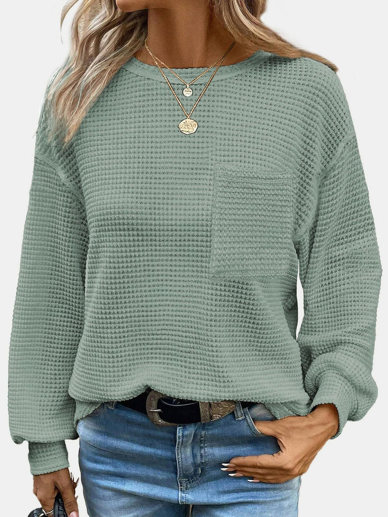 Round Neck Long Sleeve T-Shirt*