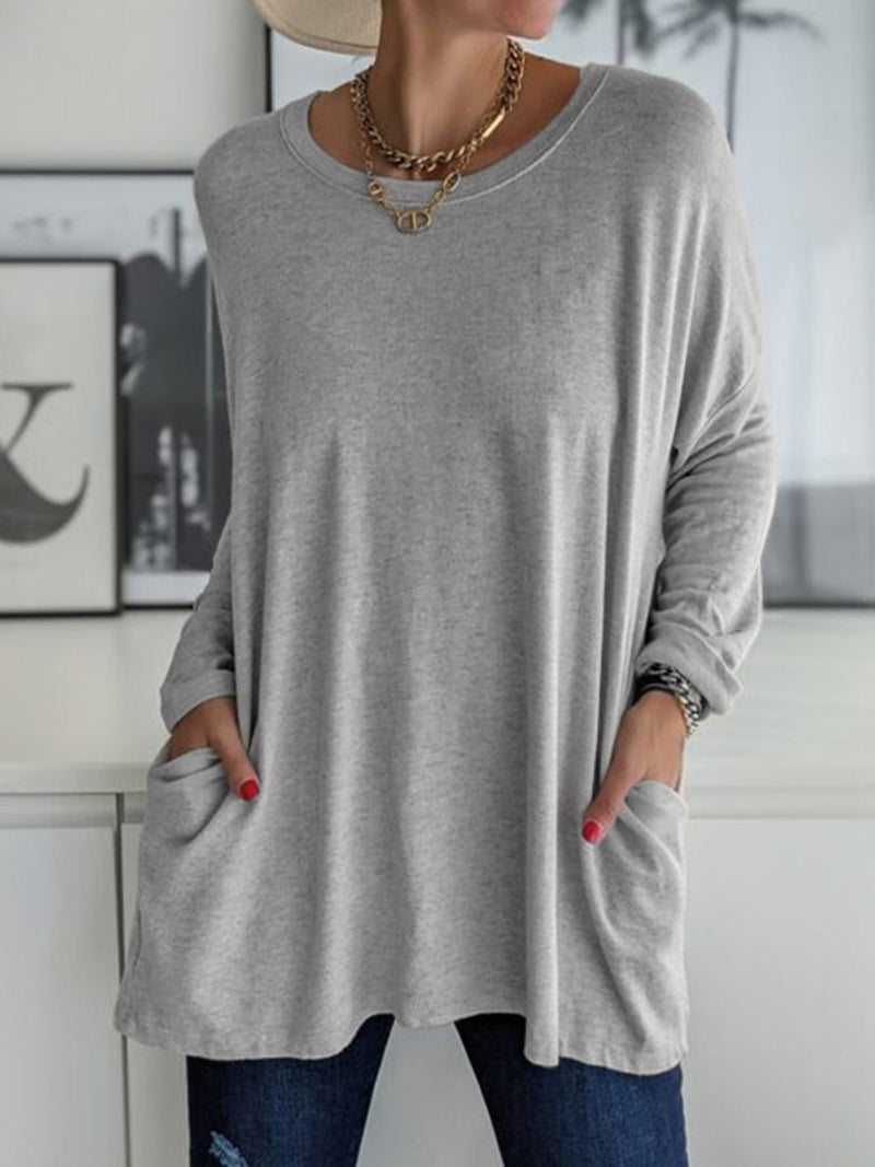 Round Neck Long Sleeve T-Shirt