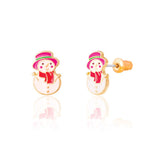 Girl Nation - Snowman Wonderland Stud Earrings