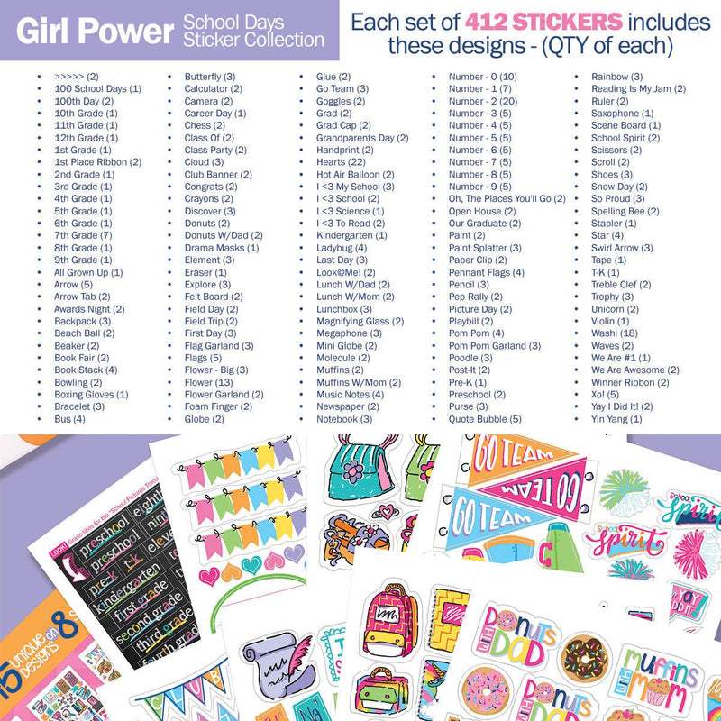 Denise Albright® - Girl Power Stickers for School Events