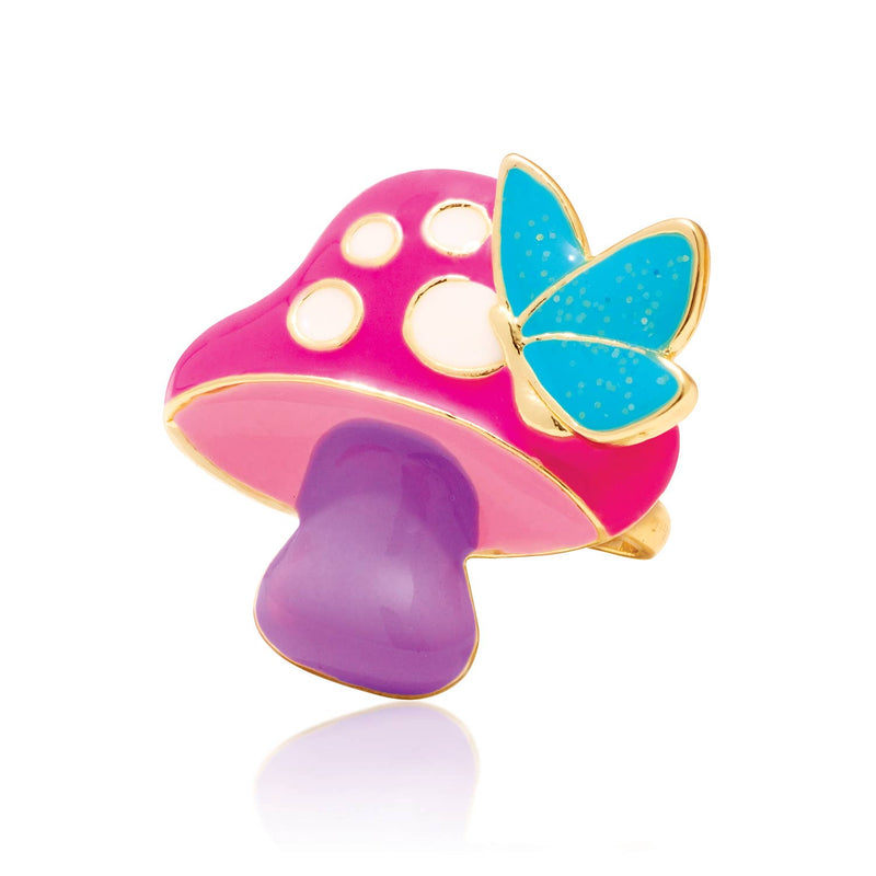 Girl Nation - Mushroom Meadow Adjustable Ring with Gift Box