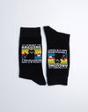 Men's I'm Not Arguing I'm Explaining Funny Cat Crew Socks