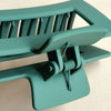 Rectangular Large Hair Clip - Green