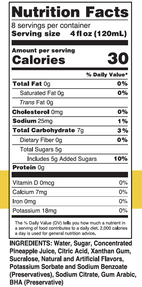 Jordan's Skinny Mixes - Pina Colada Mix - Skinny Mixer