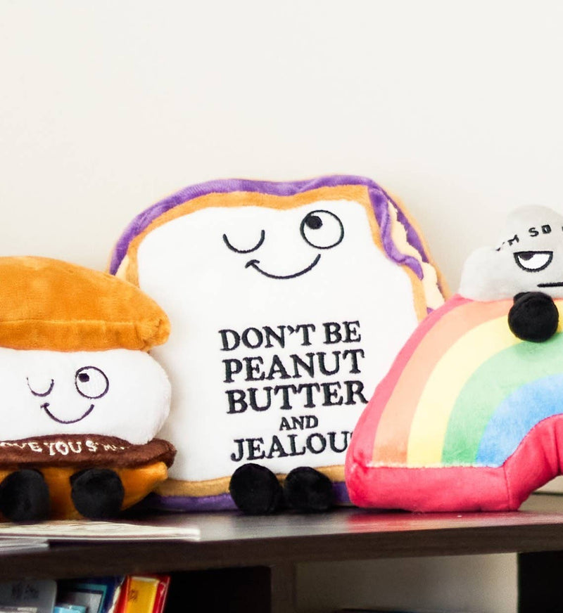 Punchkins - Dont Be Peanut Butter & Jealous Novelty Plush Pb&J Gift