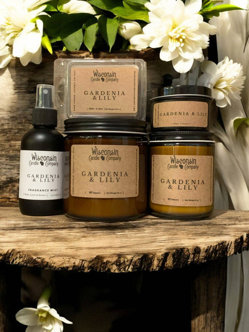 Wisconsin Candle Company - Gardenia & Lily 8 oz Jar