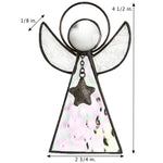 Clear Iridescent Glass Angel Ornament Sun Catcher