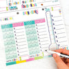 Denise Albright® - Earn & Learn® Kids Money Management Chore Chart | Open Stock: Kickin' Colors