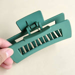 Rectangular Large Hair Clip - Black