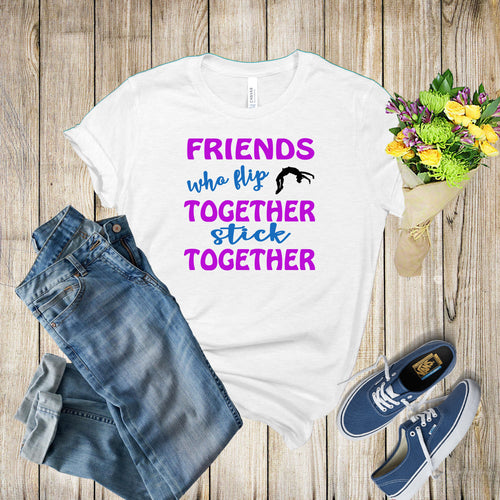 Graphic Tee - Friends Who Flip Together Stick
