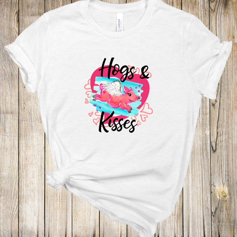 Graphic Tee - Hogs And Kisses