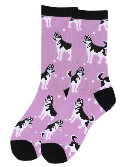 Women's Novelty Socks: Husky
