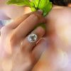 Natural Green Amethyst 925 Sterling Silver Ring