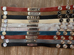 Leather Affirmation Bracelets