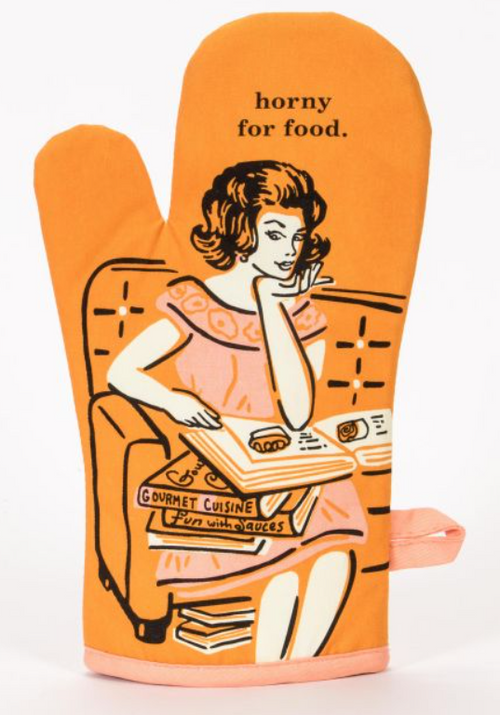 Horny For Food Oven Mitt