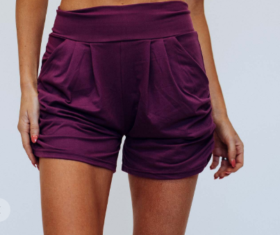 Purple Harem Shorts