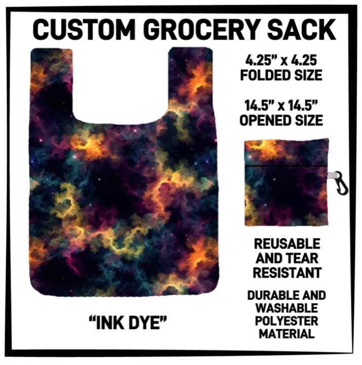 Ink Dye Grocery Sack