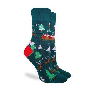 Mens Novelty Sock - Santa On Sled