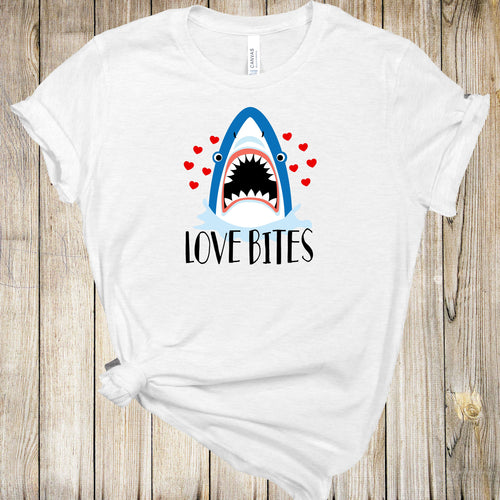 Graphic Tee - Love Bites Shark Out Of Water