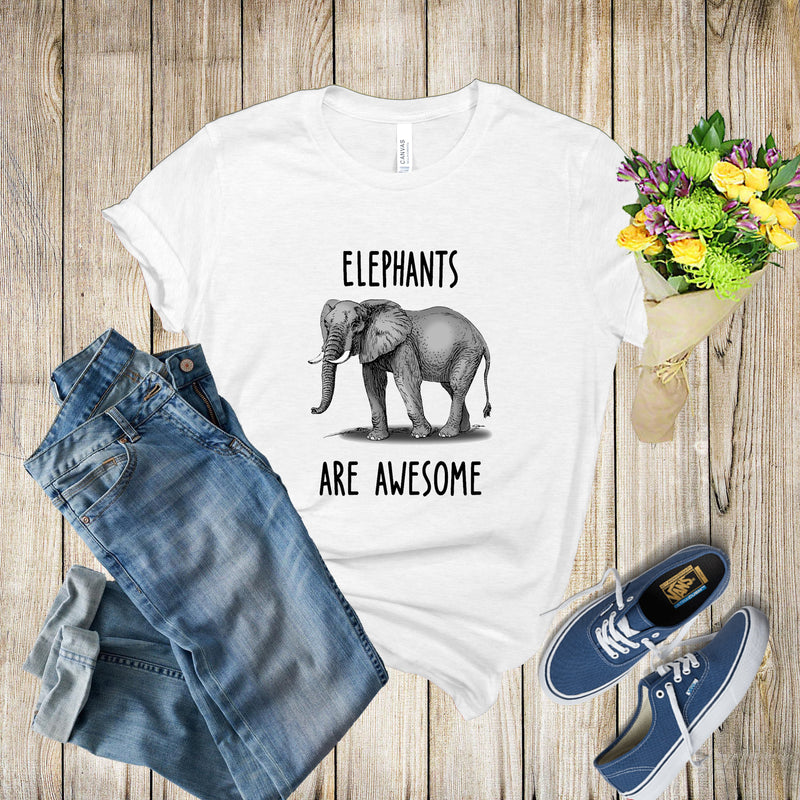 Graphic Tee - Elephants Are Awesome