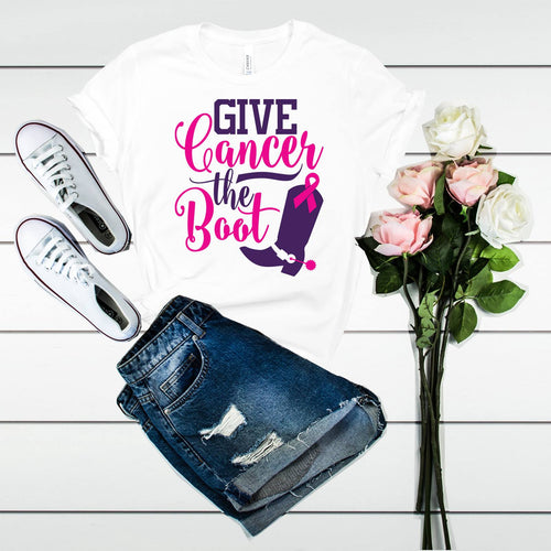 Graphic Tee - Give Cancer The Boot